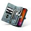 CaseMe - Telefoonhoesje geschikt voor Apple iPhone 13 Pro - 2 in 1 Book Case en Back Cover - Blauw