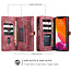 CaseMe - Telefoonhoesje geschikt voor Apple iPhone 13 Pro - 2 in 1 Book Case en Back Cover - Rood