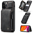 CaseMe - Apple iPhone 13 Pro Case - Back Cover - with RFID Cardholder - Black