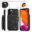 CaseMe - Apple iPhone 13 Pro Case - Back Cover - with RFID Cardholder - Black