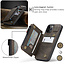 CaseMe - Apple iPhone 13 Pro Case - Back Cover - with RFID Cardholder - Dark Brown