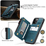 CaseMe - Telefoonhoesje geschikt voor Apple iPhone 13 Pro - Back Cover - met RFID Pasjeshouder - Blauw