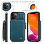 CaseMe - Apple iPhone 13 Pro Case - Back Cover - with RFID Cardholder - Blue