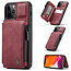 CaseMe - Apple iPhone 13 Pro Case - Back Cover - with RFID Cardholder - Red