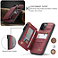 CaseMe - Apple iPhone 13 Pro Case - Back Cover - with RFID Cardholder - Red