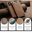 CaseMe - Case for Apple iPhone 13 Pro Max - PU Leather Wallet Case Card Slot Kickstand Magnetic Closure - Light Brown