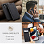 CaseMe - Case for Apple iPhone 13 Pro Max - PU Leather Wallet Case Card Slot Kickstand Magnetic Closure - Black
