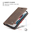 CaseMe - Case for Apple iPhone 13 Pro Max - PU Leather Wallet Case Card Slot Kickstand Magnetic Closure - Dark Brown