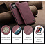 CaseMe - Case for Apple iPhone 13 Pro Max - PU Leather Wallet Case Card Slot Kickstand Magnetic Closure - Dark Red