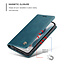 CaseMe - Case for Apple iPhone 13 Pro Max - PU Leather Wallet Case Card Slot Kickstand Magnetic Closure - Blue