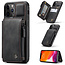 CaseMe - Apple iPhone 13 Pro Max Case - Back Cover - with RFID Cardholder - Black