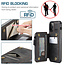 CaseMe - Apple iPhone 13 Pro Max Case - Back Cover - with RFID Cardholder - Black