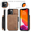 CaseMe - Apple iPhone 13 Pro Max Case - Back Cover - with RFID Cardholder - Light Brown