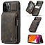 CaseMe - Apple iPhone 13 Pro Max Case - Back Cover - with RFID Cardholder - Dark Brown
