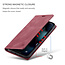 AutSpace - Case for Apple iPhone 13 Pro Max - PU Leather Wallet Case Card Slot Kickstand Magnetic Closure - Red