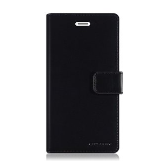 Mercury Goospery Telefoonhoesje geschikt voor Apple iPhone 13 Mini - Blue Moon Diary Wallet Case - Zwart