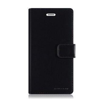 Mercury Goospery Telefoonhoesje geschikt voor Apple iPhone 13 - Blue Moon Diary Wallet Case - Zwart
