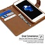 Telefoonhoesje geschikt voor Apple iPhone 13 - Blue Moon Diary Wallet Case - Bruin