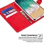 Telefoonhoesje geschikt voor Apple iPhone 13 - Blue Moon Diary Wallet Case - Rood