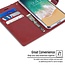 Telefoonhoesje geschikt voor Apple iPhone 13 - Blue Moon Diary Wallet Case - Donker Rood