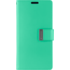 Telefoonhoesje geschikt voor Apple iPhone 13 - Goospery Rich Diary Case - Hoesje met Pasjeshouder - Turquoise