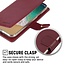 Case for Apple iPhone 13 Pro - Blue Moon Diary Case - Flip Cover - Dark Red