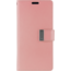 Telefoonhoesje geschikt voor Apple iPhone 13 Pro Max - Goospery Rich Diary Case - Hoesje met Pasjeshouder - Roze