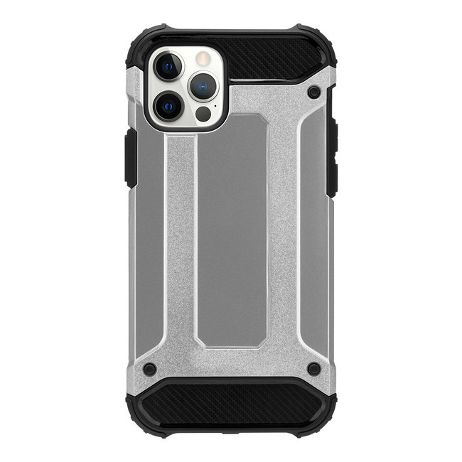 Phone case suitable for iPhone 13 Mini - Metallic Armor Case - Silver