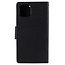 Phone case suitable for Apple iPhone 13 Pro - Mercury Fancy Diary Wallet Case - Case with Card Holder - Black