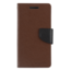 Telefoonhoesje geschikt voor Apple iPhone 13 Pro - Mercury Fancy Diary Wallet Case - Hoesje met Pasjeshouder - Bruin/Zwart