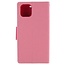 Phone case suitable for Apple iPhone 13 Pro Max - Mercury Fancy Diary Wallet Case - Case with Card Holder - Pink/Magenta