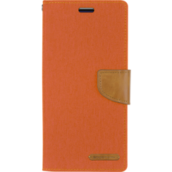Case for iPhone 13 - Mercury Canvas Diary Case - Flip Cover - Orange