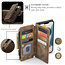 CaseMe - Telefoonhoesje geschikt voor iPhone 13 Pro - Wallet Book Case met ritssluiting - Magneetsluiting - Bruin
