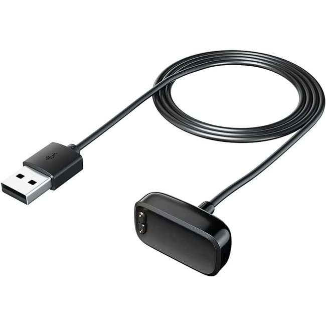 Oplaadkabel geschikt voor Fitbit Charge 5 / Fitbit Luxe - USB-kabel - 1.0 meter - Zwart