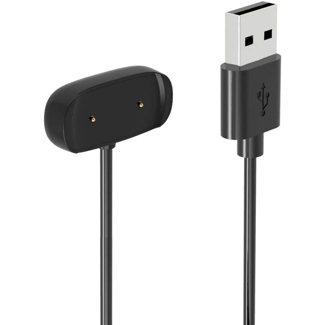 Oplaadkabel geschikt voor Huami Amazfit GTR2 / GTS2 / POP / GTS 2e / GTR 2e - USB-kabel - 1.00 meter - Zwart