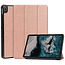 Tablet hoes geschikt voor Nokia T20 (2021) - 10.4 Inch - Tri-Fold Book Case - Rosé-Goud