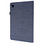 Case2go - Tablet hoes geschikt voor Samsung Galaxy Tab A8 (2021) - 10.5 Inch - Book Case met Soft TPU houder - Blauw