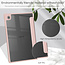 Case2go - Tablet Hoes geschikt voor Samsung Galaxy Tab A8 (2021) - 10.5 Inch - Transparante Case - Tri-fold Back Cover - Roze