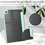 Case2go - Tablet Hoes geschikt voor Samsung Galaxy Tab A8 (2021) - 10.5 Inch - Transparante Case - Tri-fold Back Cover - Mint Groen