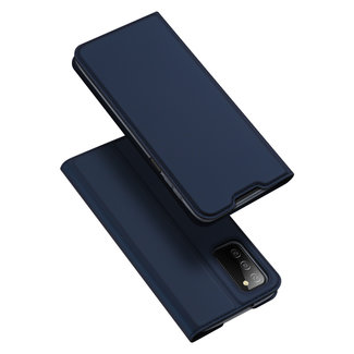 Dux Ducis Samsung Galaxy A03s Hoesje - Dux Ducis Skin Pro Book Case - Donker Blauw