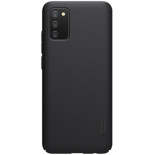 Nillkin - Telefoonhoesje geschikt voor Samsung Galaxy A03s - Super Frosted Shield - Back Cover - Zwart