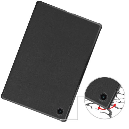 Case2go - Tablet hoes geschikt voor Samsung Galaxy Tab A8 (2021) - 10.5 Inch - Tri-Fold Book Case - Zwart