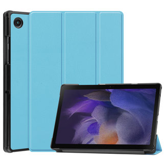 Case2go - Tablet Hoes geschikt voor Samsung Galaxy Tab A8 (2021) Hoes - 10.5 Inch - Tri-Fold Book Case - Licht Blauw