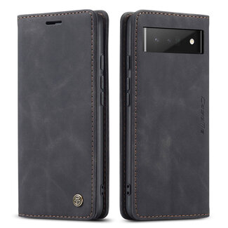 CaseMe CaseMe - Hoesje compitabel met Google Pixel 6 Pro - Wallet Book Case - Magneetsluiting - Zwart