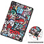 Cover2day - Tablet Hoes geschikt voor Realme Pad - 10.4 inch - Tri-Fold Book Case - Auto Wake functie - Graffiti