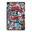 Cover2day - Tablet Hoes geschikt voor Realme Pad - 10.4 inch - Tri-Fold Book Case - Auto Wake functie - Graffiti