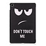 Cover2day - Tablet Hoes geschikt voor Realme Pad - 10.4 inch - Tri-Fold Book Case - Auto Wake functie - Don''t Touch Me