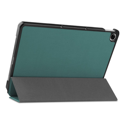 Case2go - Tablet Hoes geschikt voor Realme Pad - 10.4 inch - Tri-Fold Book Case - Auto Wake functie - Cyaan
