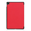 Case2go - Tablet Hoes geschikt voor Realme Pad - 10.4 inch - Tri-Fold Book Case - Auto Wake functie - Rood