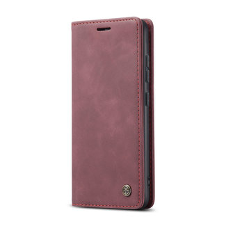 CaseMe CaseMe - Hoesje compatibel met Samsung Galaxy S22 Plus 5G - Wallet Book Case - Magneetsluiting - Rood